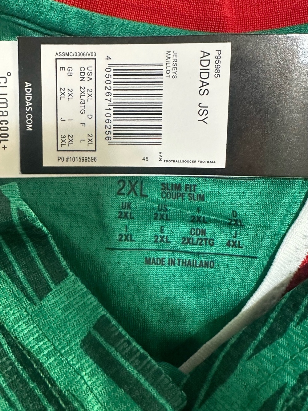 adidas Mexico Quiñones #16 Home Soccer Player Version Jersey Authentic and Tags - Picture 9 of 10